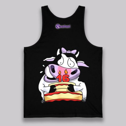 Cute Cow 16Th Birthday Gift For Boy Girl Shirt