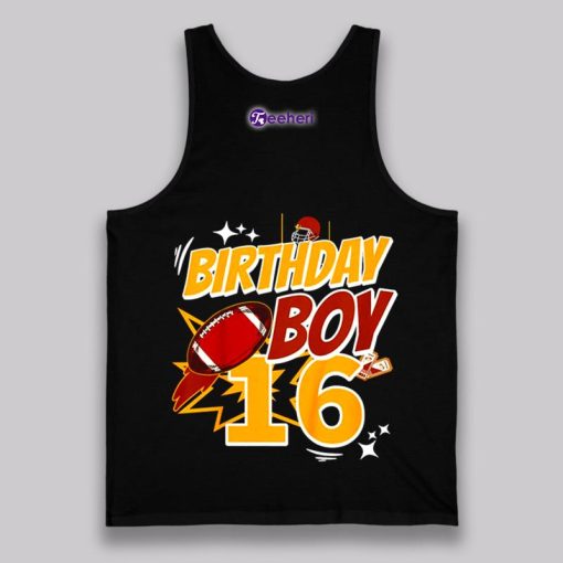 Football Theme 16Th Birthday Shirt Gift For Boy Idea