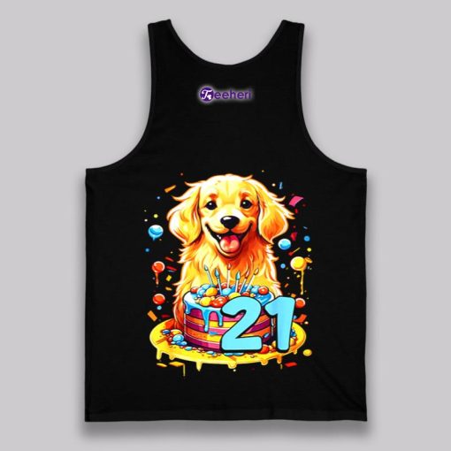 Gift For Dog Lovers Golden Retriever 21St Birthday Shirt