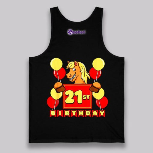 Gift Ideas For Horse Lover With 21St Birthday Shirt Graphic