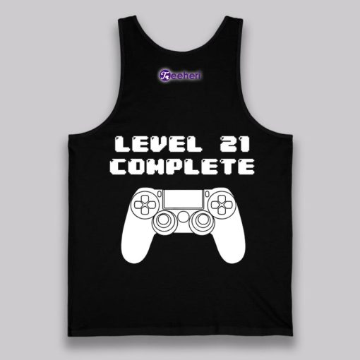 Level 21 Complete 21St Birthday Shirt Game Gift Ideas