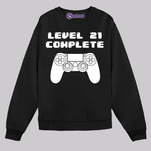 Level 21 Complete 21St Birthday Shirt Game Gift Ideas