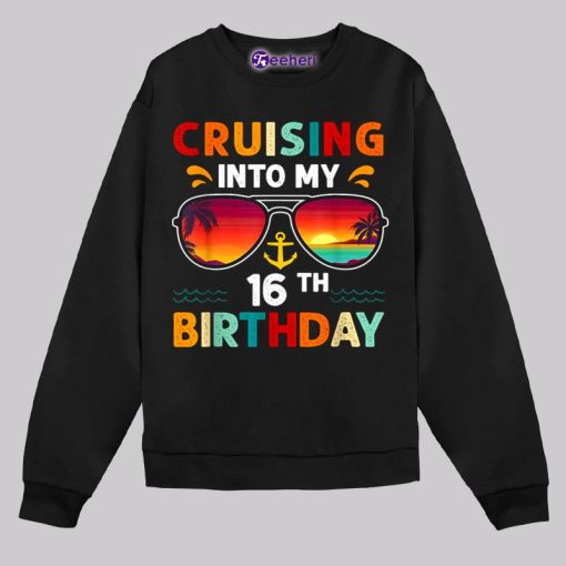 Cruising Into My 16Th Birthday Summer Beach Shirt Boys Girls