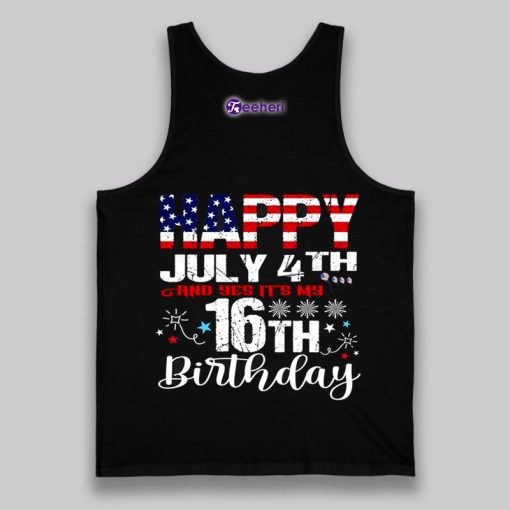 Happy 4Th Of July And Yes Its My 16Th Birthday Shirt Boys