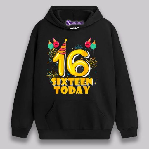 Im Sixteen Today 16Th Birthday Balloons Shirt Gift Ideas