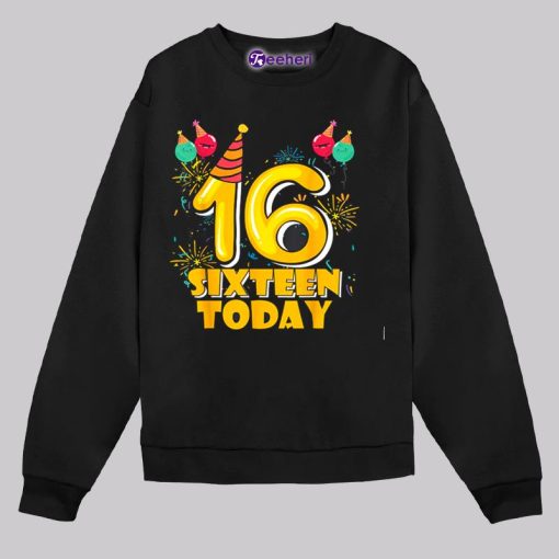 Im Sixteen Today 16Th Birthday Balloons Shirt Gift Ideas