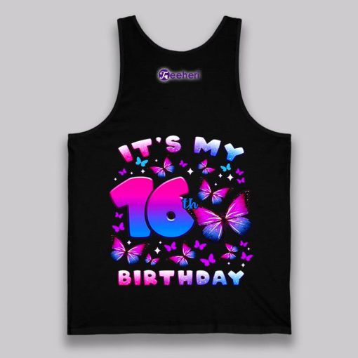 It Is My 16Th Birthday Butterfly Shirt Unisex