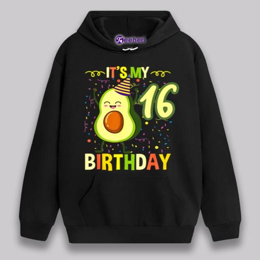 Its My 16Th Birthday Avocado Tropical Fruit Shirt Youth