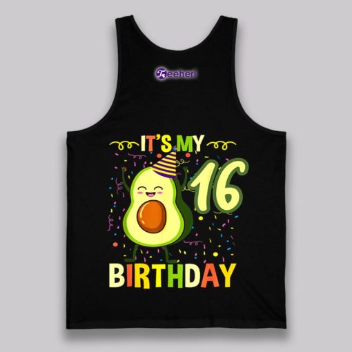 Its My 16Th Birthday Avocado Tropical Fruit Shirt Youth